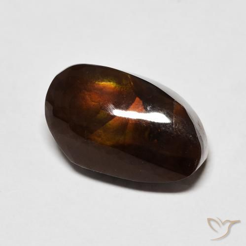 Ágata de fogo Multicolorido Natural 6.99ct, Chique, Opaco