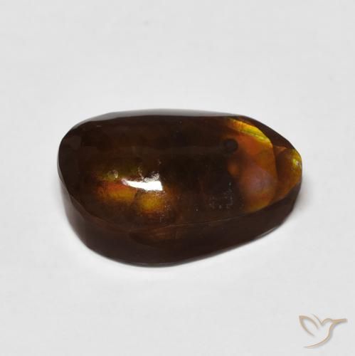 Ágata de fogo Multicolorido Natural 6.99ct, Chique, Opaco
