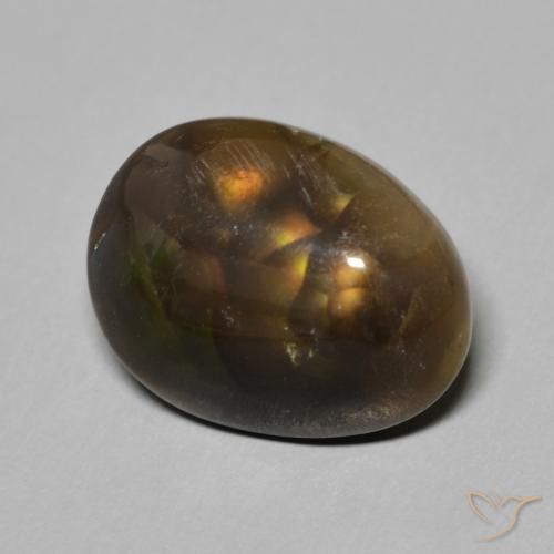 Ágata de fogo Multicolorido Natural 4.84ct, Chique, Opaco