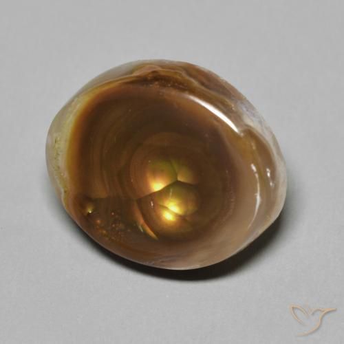 Ágata de fogo Multicolorido Natural 7.20ct, Chique, Opaco