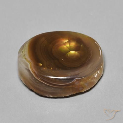 Ágata de fogo Multicolorido Natural 7.20ct, Chique, Opaco