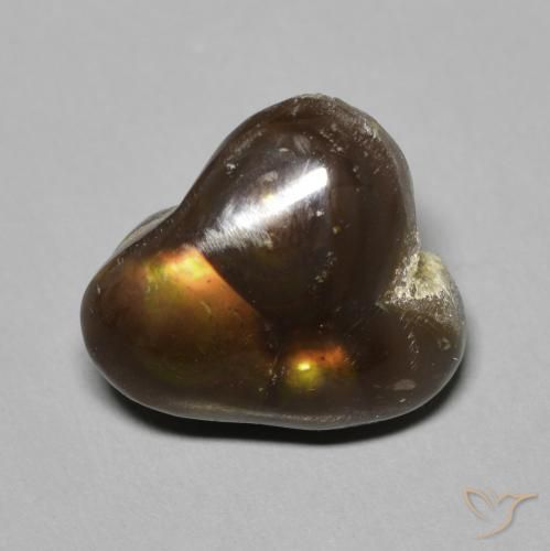 6.71ct Natural Multicolorido Ágata de fogo, Chique, Opaco