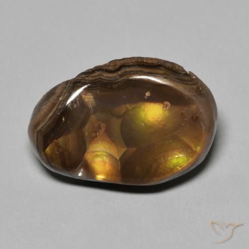 6.63ct Natural Multicolorido Ágata de fogo, Chique, Opaco
