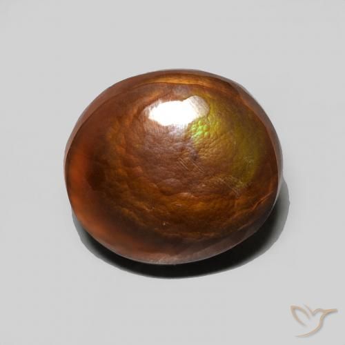 5.06ct Natural Multicolorido Ágata de fogo, oval, Opaco
