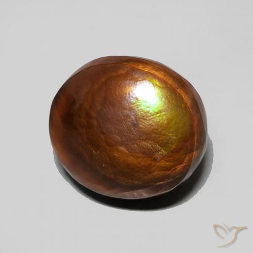 Ágata de fogo Multicolorido Natural 5.06ct, oval, Opaco