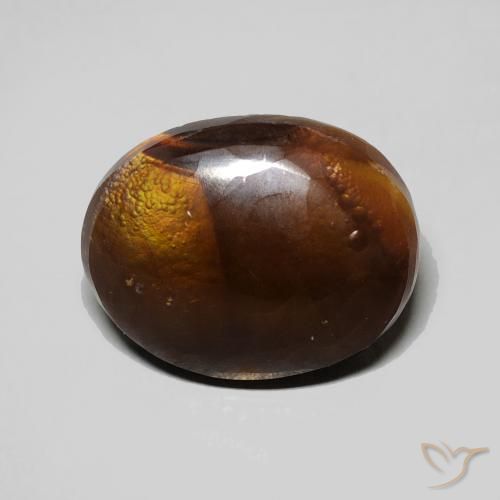 4.60ct Natural Multicolorido Ágata de fogo, oval, Opaco