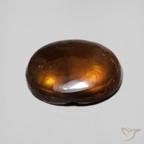 Ágata de fogo Multicolorido Natural 4.60ct, oval, Opaco