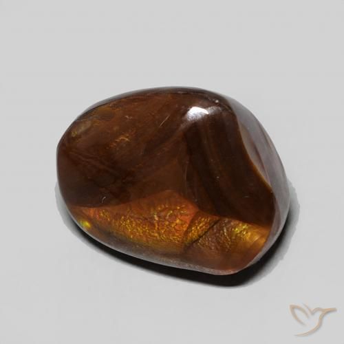 Ágata de fogo Multicolorido Natural 6.34ct, Chique, Opaco