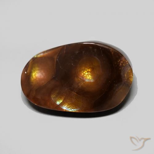 6.54ct Natural Multicolorido Ágata de fogo, Chique, Opaco