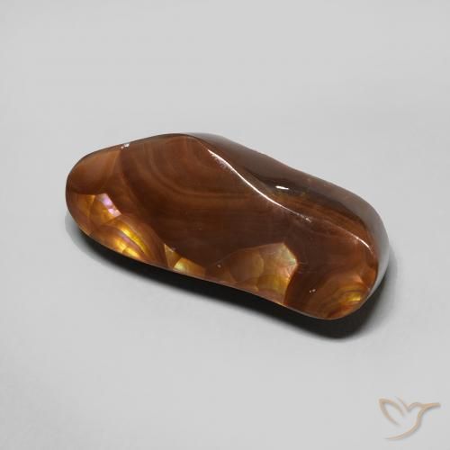Ágata de fogo Multicolorido Natural 8.06ct, Chique, Opaco