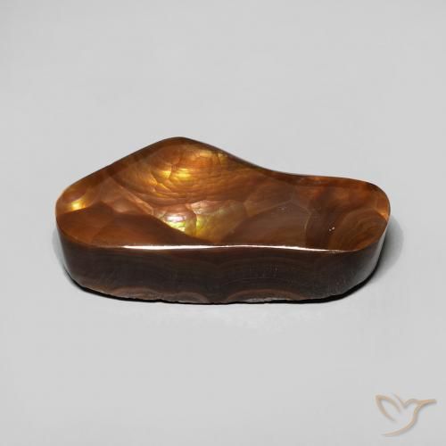 Ágata de fogo Multicolorido Natural 8.06ct, Chique, Opaco