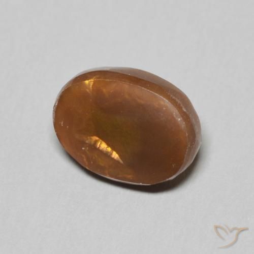 Ágata de fogo Multicolorido Natural 2.59ct, oval, Opaco