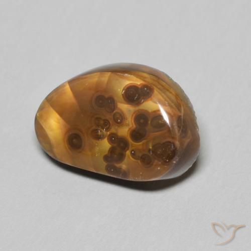 Ágata de fogo Multicolorido Natural 5.12ct, Chique, Opaco