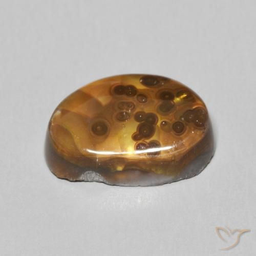 Ágata de fogo Multicolorido Natural 5.12ct, Chique, Opaco