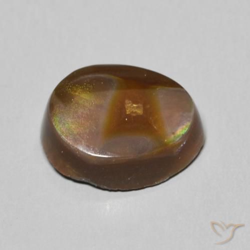 Ágata de fogo Multicolorido Natural 6.13ct, Chique, Opaco