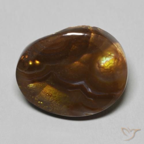 9.70ct Natural Multicolorido Ágata de fogo, Chique, Opaco