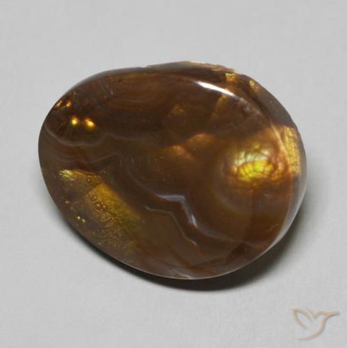 Ágata de fogo Multicolorido Natural 9.70ct, Chique, Opaco