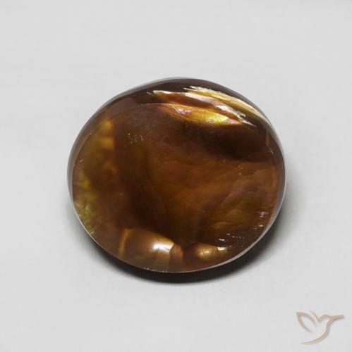 5.73ct Natural Multicolorido Ágata de fogo, oval, Opaco