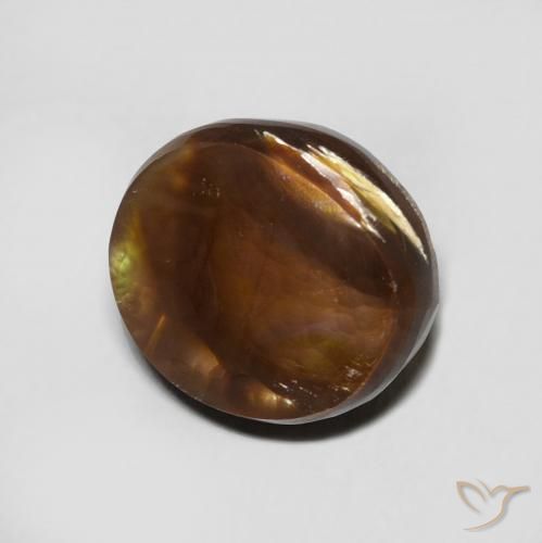 Ágata de fogo Multicolorido Natural 5.73ct, oval, Opaco
