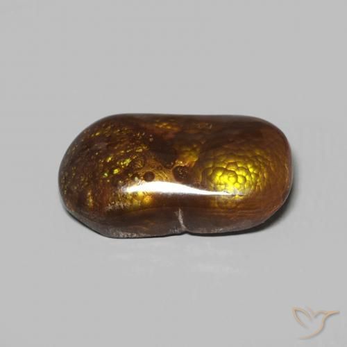 Ágata de fogo Multicolorido Natural 3.15ct, Chique, Opaco