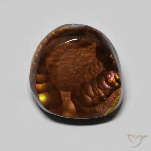 6.14ct Natural Multicolorido Ágata de fogo, Chique, Opaco