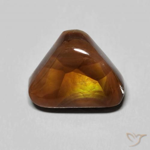 4.17ct Natural Multicolorido Ágata de fogo, Trilhão, Opaco