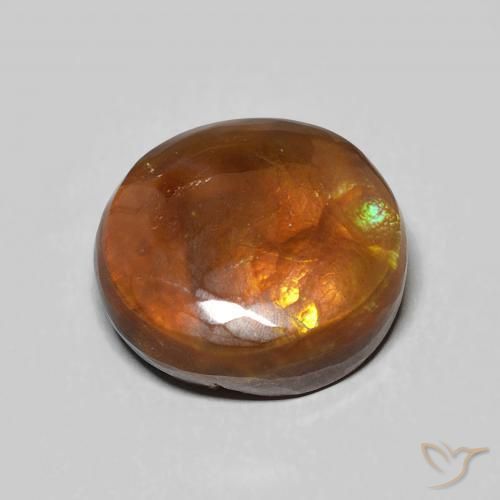 Ágata de fogo Multicolorido Natural 5.86ct, oval, Opaco