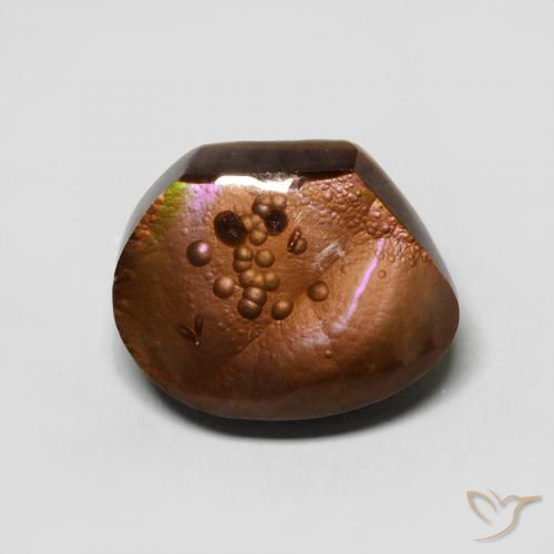 5.64ct Natural Multicolorido Ágata de fogo, Chique, Opaco