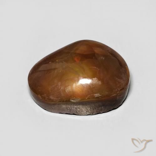Ágata de fogo Multicolorido Natural 6.64ct, Chique, Opaco