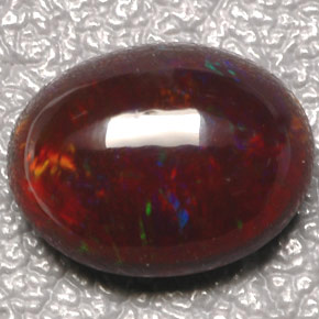 Opala de fogo multicolorido natural 3,35ct, transparente, transparente/translúcido