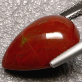 Opala de Fogo Multicolorido Natural 9.01ct, Formato de pêra, Opaco