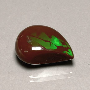 Opala de fogo multicolorido natural 7,75ct, forma extravagante, opaco