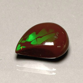Opala de fogo multicolorido natural 7,75ct, forma extravagante, opaco