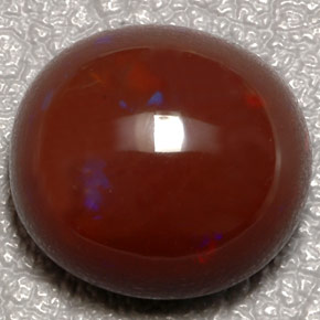 Opala de fogo multicolorido natural 10,31ct, corte oval, opaco