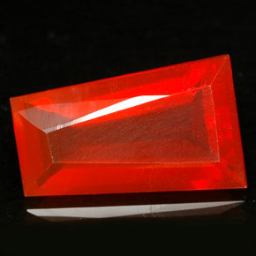 Opala de fogo laranja natural 2,89ct, transparente, transparente/translúcido