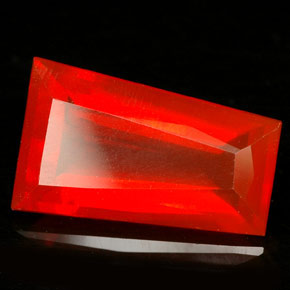 Opala de fogo laranja natural 2,89ct, transparente, transparente/translúcido