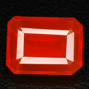 Opala de fogo laranja natural 1,92ct, transparente, transparente/translúcido