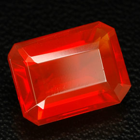 Opala de fogo laranja natural 1,92ct, transparente, transparente/translúcido