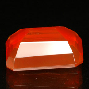 Opala de fogo laranja natural 1,92ct, transparente, transparente/translúcido
