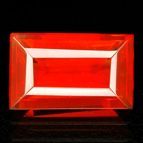 Opala de fogo laranja natural 1,47ct, transparente, transparente/translúcido