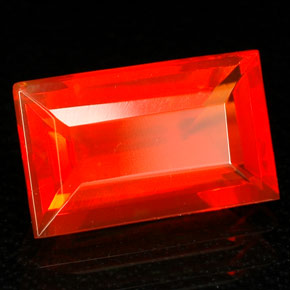 Opala de fogo laranja natural 1,47ct, transparente, transparente/translúcido