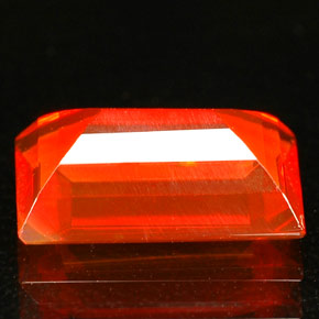 Opala de fogo laranja natural 1,47ct, transparente, transparente/translúcido