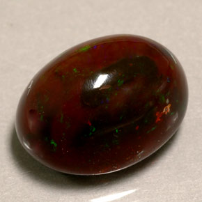 Opala de fogo multicolorido natural 10,39ct, corte oval, opaco