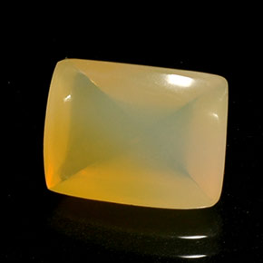 Opala de Fogo Branco amarelo Natural 4.17ct, Transparente, Transparente/Translúcido