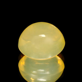 Opala de fogo amarelo natural 2,52ct, transparente, transparente/translúcido