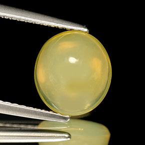 Opala de fogo amarelo natural 2,52ct, transparente, transparente/translúcido