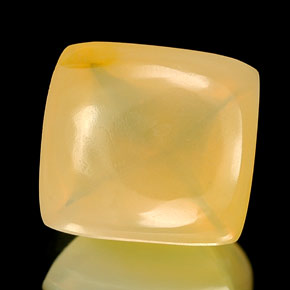 Opala de fogo amarelo natural 2,45ct, transparente, transparente/translúcido