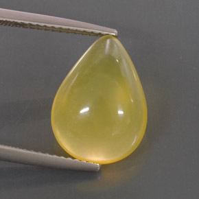 Opala de fogo amarelo natural 4,75ct, transparente, transparente/translúcido