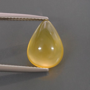 Opala de fogo amarelo natural 3,67ct, transparente, transparente/translúcido