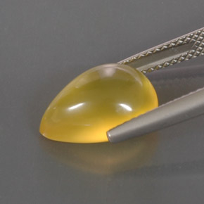 Opala de fogo amarelo natural 3,67ct, transparente, transparente/translúcido